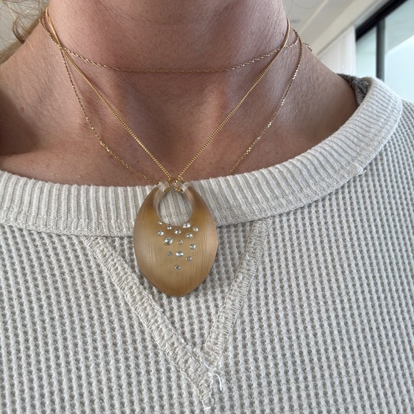 Alexis Bittar lucite pendant necklace - Picture 4 of 5